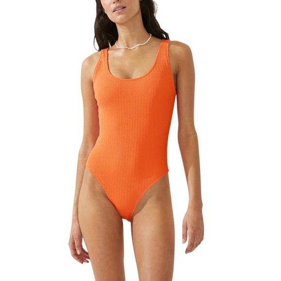 Cotton On Other - 13. Cotton on Women's Low-Back One-Piece Swimsuit - Orange